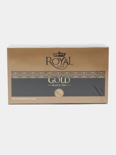 Чай черный Royal Life Gold, 100 пакетиков, 150 г — ROYALT-P0D6BA3