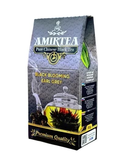 Амир Чай черный Китай В/С Black Blooming Earl Grey 80 гр — АМИРТЕА-651632