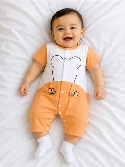 Легкие хлопковые боди для малышей — комфорт и свежесть летом — NNNSHOP-BDY-КАРМЛН-912МЕС