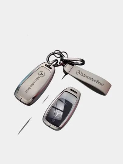 Металлический чехол для ключа Mercedes-Benz — 77CASES-MRCPMC4-СЕРЫЙ