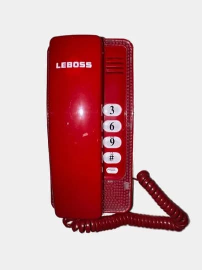 Проводной стационарный телефон Leboss B-438 — SELECTR-B438-КРАСН