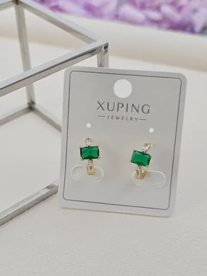 Серьги для девочек и женщин, Xuping — 1001PRT-XUPINGO-БИРЮЗ