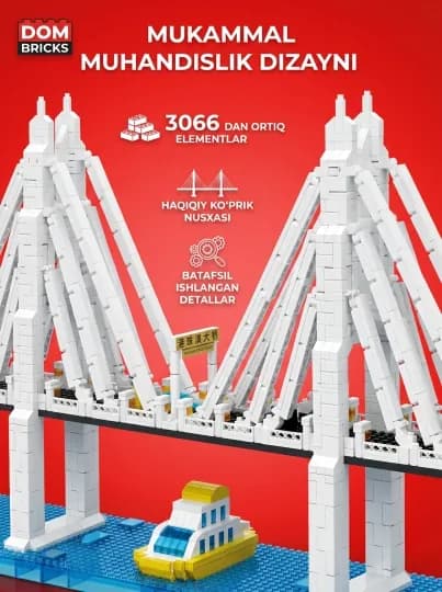 Конструктор DOM BRICKS Чудеса света, архитектура, от 1600 до 3000+ деталей, подарок — LEGOBOX-ПАРИЖ-АЛЫЙ