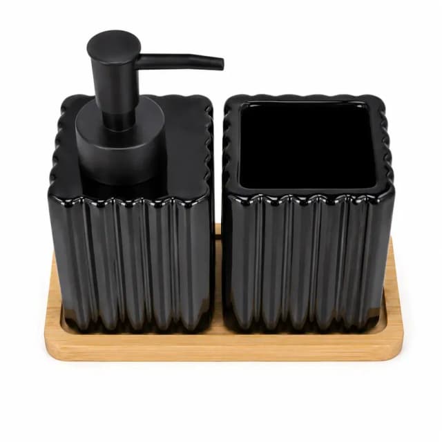 Aromatizator bilan sovun qutisi SENORITA HOME Lines Black 25-171