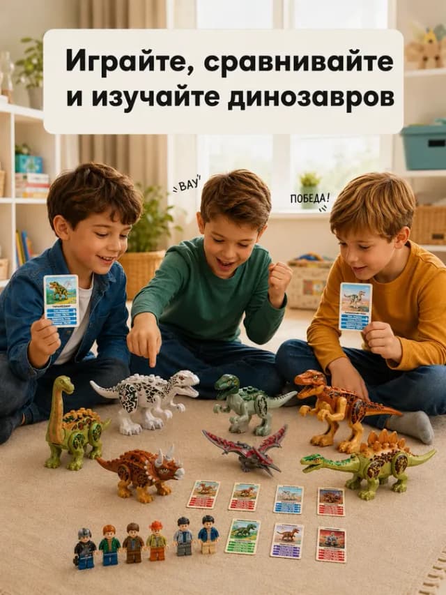 Конструктор для мальчиков динозавры большой набор