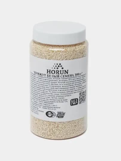 Кунжут белый от "HORUN", 300 г — MAH-KUNJU4P-ВИШН