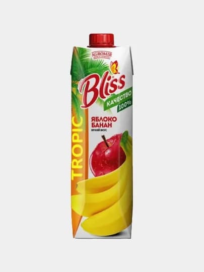 Сок Bliss бананово-яблочный, 1 л — HASAN3-ЖДЛО