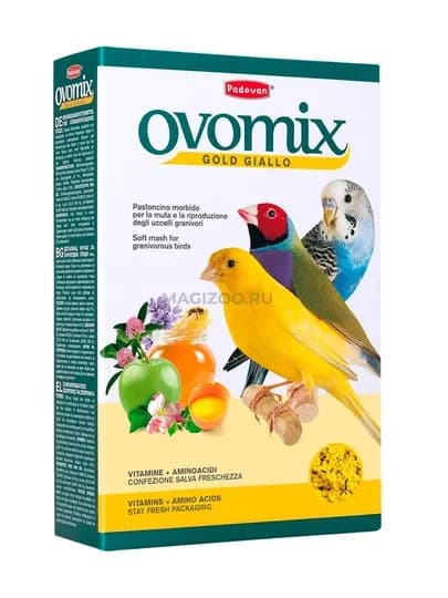 Ovomix gold Giallo дополнительный корм для зерноядных птиц — ZOONEKO-14942