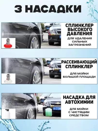 Мойка высокого давления, 48 HV, аккумуляторная — KASMAG-MOYKA-ЧЕРН-1 talik