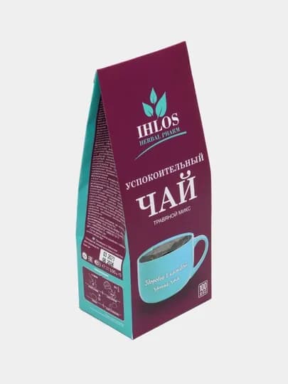 Чай листовой зеленый (Травяной микс) Успокоительный Ihlos, 100 г — SHAKAR-P05AA40
