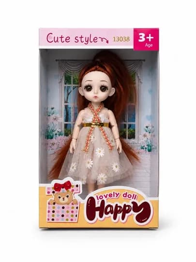 Шарнирная кукла 15 см, подвижные суставы для разных образов, для подарка — TOYPLNT-КУКЛЫ15СМ-БЕЖЕВ