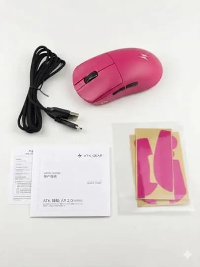 ATK Dragonfly A9 Plus 2.0,Игровая беспроводная геймерская мышь для компьютера и ноутбука — PRSW-ATKA9-АЛЫЙ