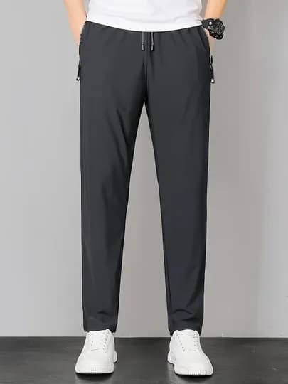 Мужские летние спортивные штаны, трикотаж — NEWWEAR-SPORT-СЕРЫЙ-50