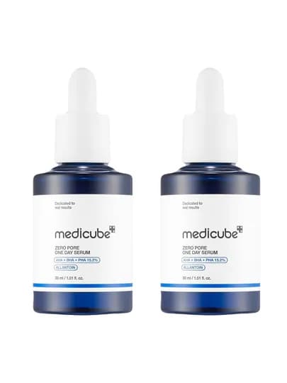 Medicube ZERO PORE ONE DAY SERUM (1+1 Olive Young Set) — пилинг-сыворотка с AHA,BHA,PHA — MBU2025-PORESERUMSET