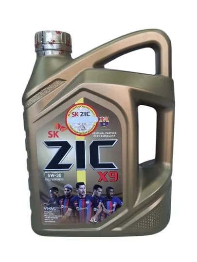 Моторное масло ZIC X9 5W-30 4L — синтетическое масло для бензиновых и дизельных двигателей — UNIAVTO-ZIC5W30X9