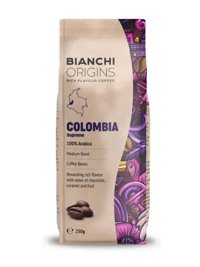 Кофе зерновой "BIANCHI Origins Colombia" 250 гр — ERKSONS-BOC250