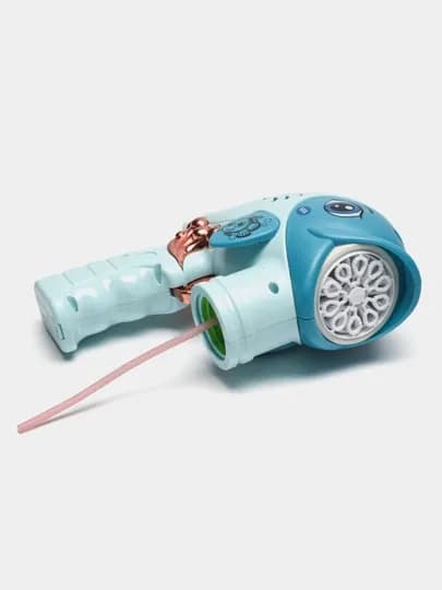 Генератор мыльных пузырей детский, на батарейках BUBBLE GUN — UNSHOPU-KOPIK-БИРЮЗ