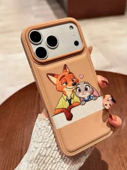 Чехол для iPhone, Zootopia, минимальный дизайн, устойчивый к ударам, тонкий — 5356262-CHEXOL5-КОРАЛЛМЕЛ-17 pro