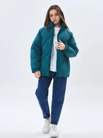 TERRA PRO Женская куртка короткая длина AW23WBA-52057 — TERRA-52057-ТЕМНЗЕЛ-S
