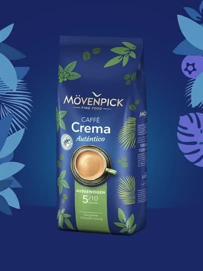 Кофе зерновое Movenpick Crema Autentico, произведено в Германии — TEACOFF-AUTENT1