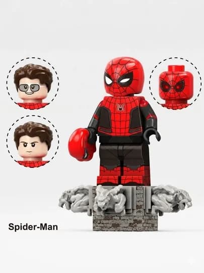 LEGO мини фигурки, Марвел, Дс, Наруто, игрушки, детские товары, 3D конструкторы, брелоки — HОМЕМАL-MARVFOX-ЖЕЛТ