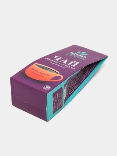 Чай листовой черный (Травяной микс) имбирь + куркума Ihlos, 100 г — SHAKAR-P05AA3D