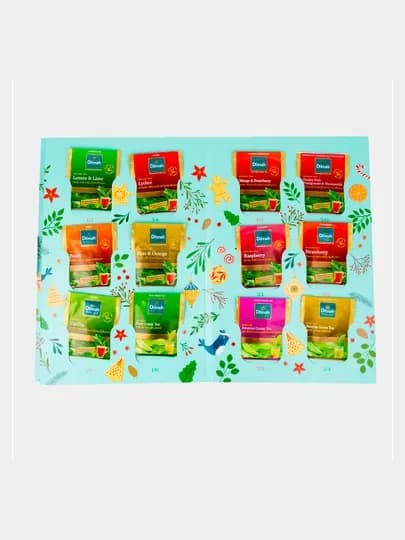 Подарочный набор чайных пакетиков Dilmah Advent Calendar Gift Pack, 20×2г + 4×1.5г, 46г — LIBERTE-AD1