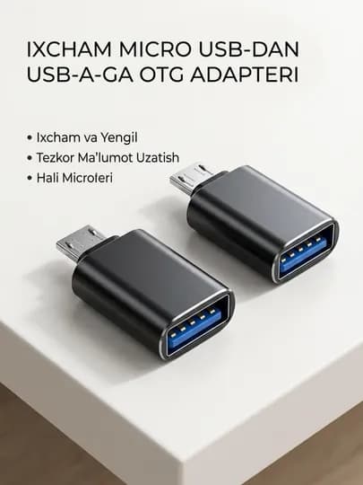 USB-C HUB, многофункциональный адаптер с портами USB 3.0, USB-C, HDMI, SD и MicroSD — ALCHINA-OTG2-ЧЕРНСТЕ