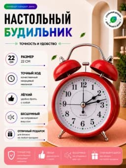 Классический настольный будильник — громкий сигнал, функция подсветки и надежный будильник — SABOPS-KINGSHO6-ЛАЙМ