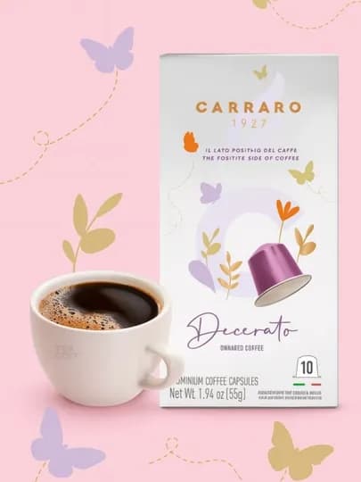 Carraro Decerato мягкий итальянский кофе в капсулах, 10 шт — TCFSHOP-TCFC084