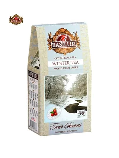 Basilur Winter Tea 100 г, рассыпного листового черного чая — BASILUR-WIN