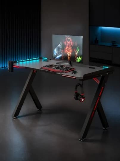 Игровой стол с RGB подсветкой для компьютера и гейминга — UZ00-AC0004-ЧЕРН