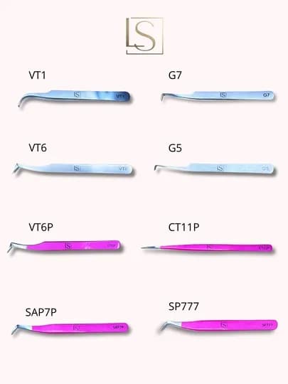 LS Professional пинцет для наращивания ресниц — LASHOP-LSPINS1-VT1LS