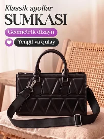 Женская сумка через плечо, сумочка кросс боди для женщин — FAROGAT-SUMKAPUSHTI-ЧЕРН