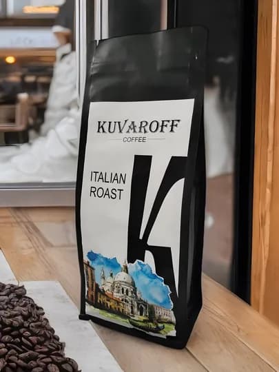 Зерновой кофе KUVAROFF Italian Roast 1 кг — KUV-COFFIR1