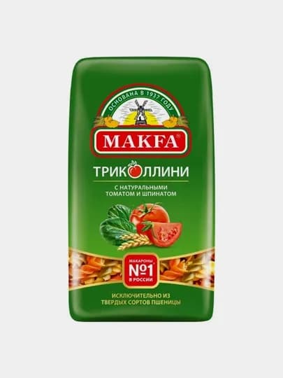 Макароны Makfa Триколлини Спирали 450гр — KONTI-P1B3064