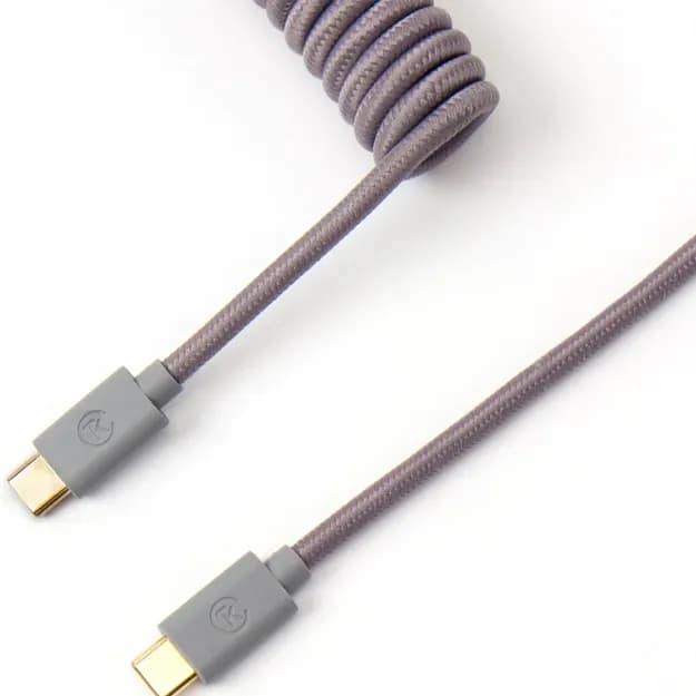 Кабель Aviator Cabel Type-A/Type-C Keychron Coiled Cable Grey (CABG_KEYCHRON)