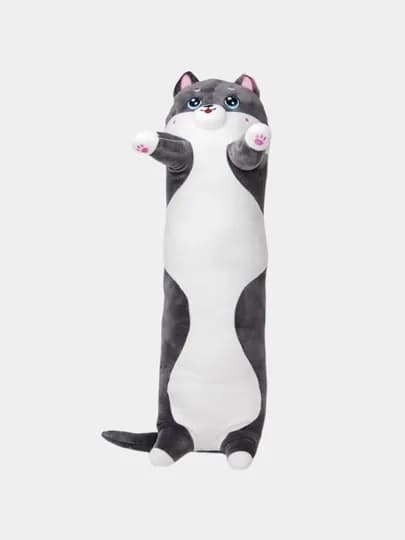 Мягкая игрушка-подушка кот-батон, собака хаски, панда, коала, гусеница, лиса, единорог — TOYMAG-IGRBAT-ХРОМ-130