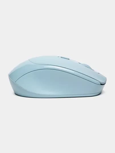 Мышь беспроводная Bluetooth 5.1 + 2.4G, бесшумная, аккумуляторная для ноутбука — KOMPLND-MOUS2IN1BT2-ГОЛУБ
